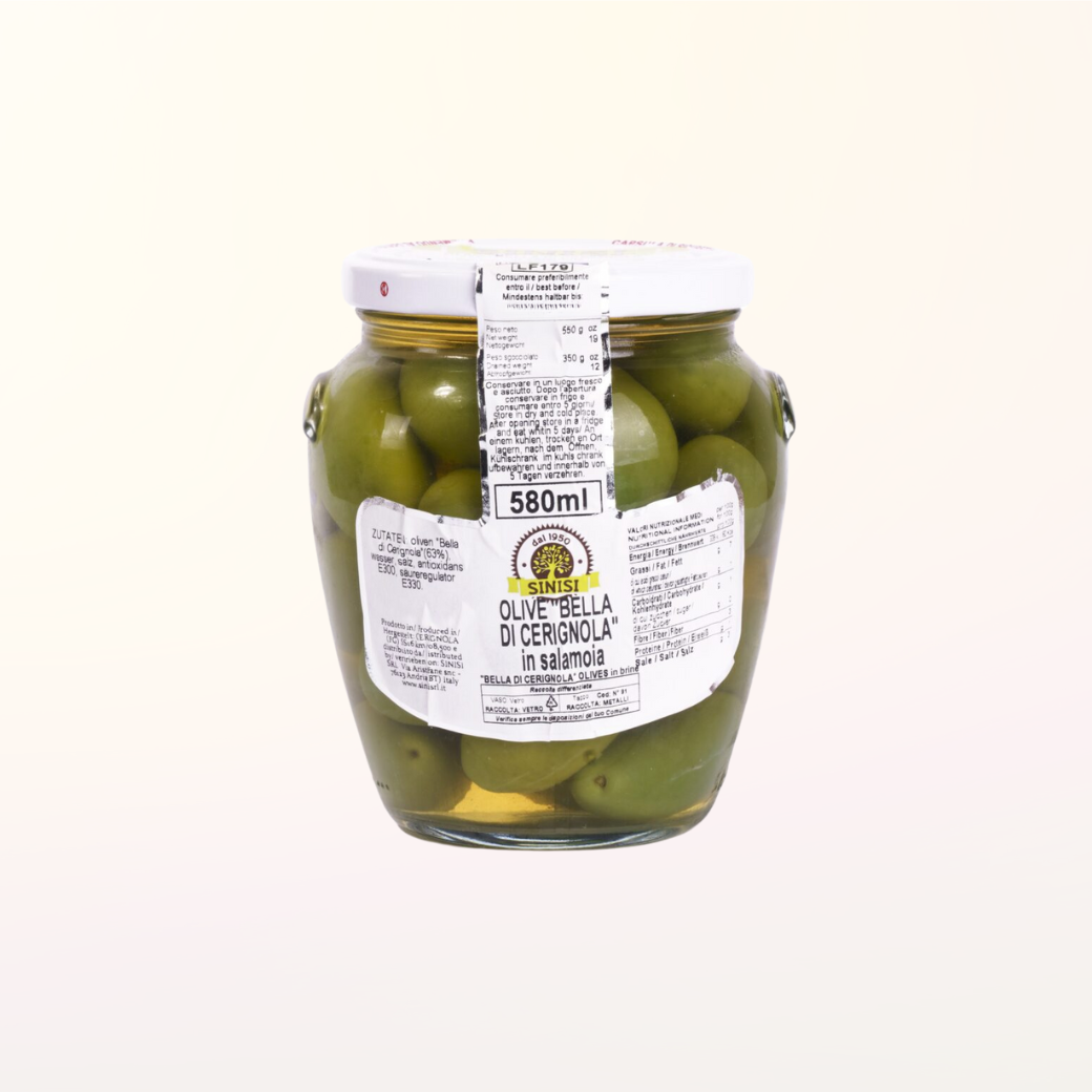 OLIVE BELLA DI CERIGNOLA IN BRINE (580g)