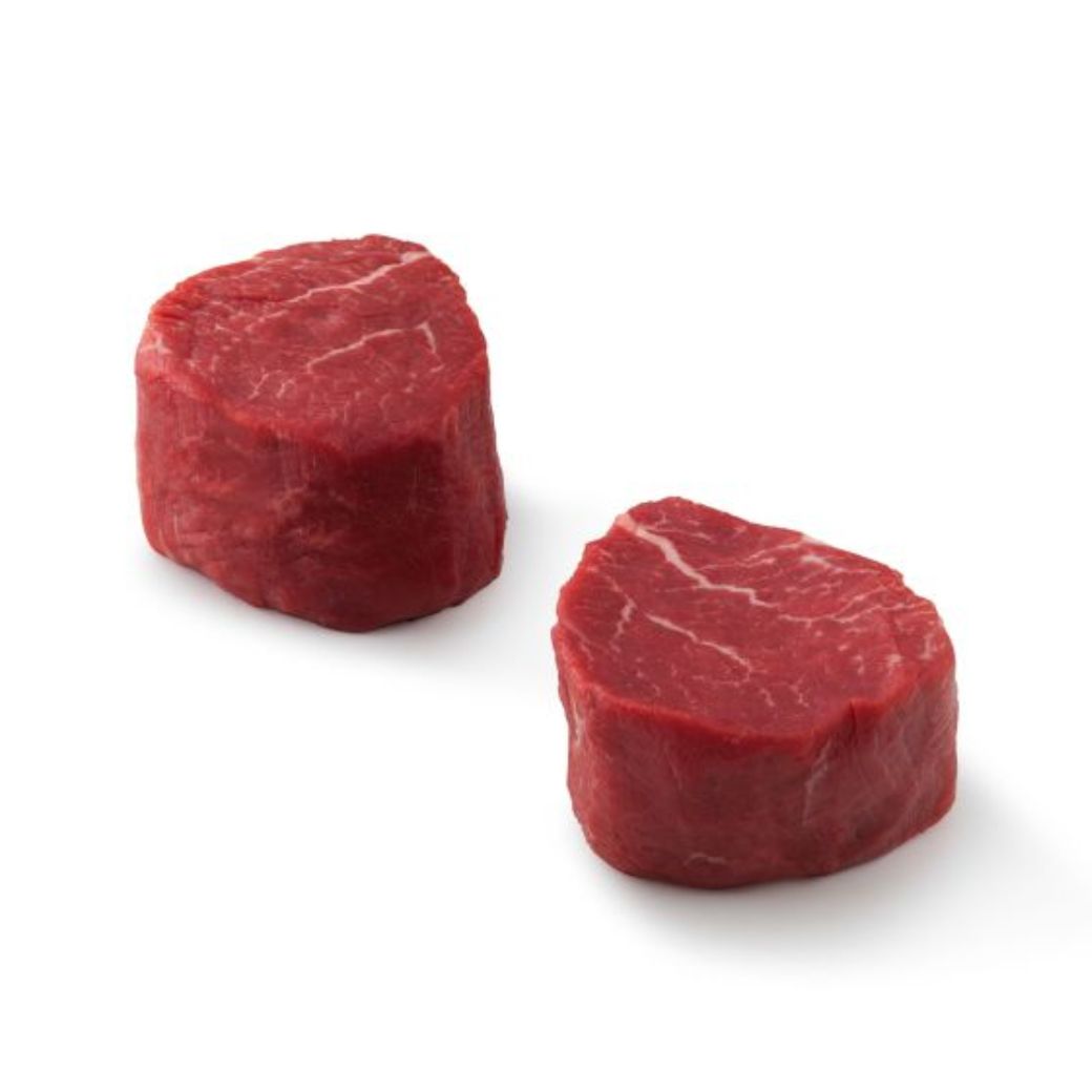 Australian Black Angus MBS 6/7 Butt Tenderloin Stir Fry Steak, premium marbled beef medallions with rich flavour and tender texture, perfect for pan-searing or grilling at home, 300g pack.
